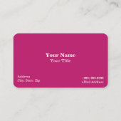 Business Card für Hochzeiten/Eventplaner Visitenkarte (Rückseite)