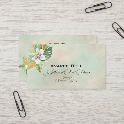Business Card für Hochzeiten und Eventplaner Visitenkarte (Vorderseite/Rückseite Beispiel)