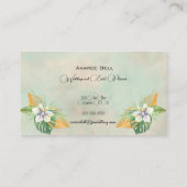 Business Card für Hochzeiten und Eventplaner Visitenkarte (Rückseite)
