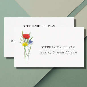 Business Card für Hochzeiten und Eventplaner Wildb Visitenkarte