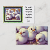 Business Card für Hühner und Hobby Visitenkarte (Vorne/Hinten)