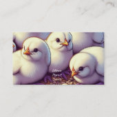 Business Card für Hühner und Hobby Visitenkarte (Rückseite)