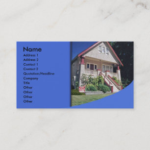 Business Card für Immobilien Visitenkarte