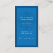 Business Card für Indigozierung Visitenkarte (Rückseite)