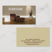 Business Card für Innendesign Visitenkarte (Vorne/Hinten)