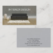 Business Card für Innendesign Visitenkarte (Vorne/Hinten)