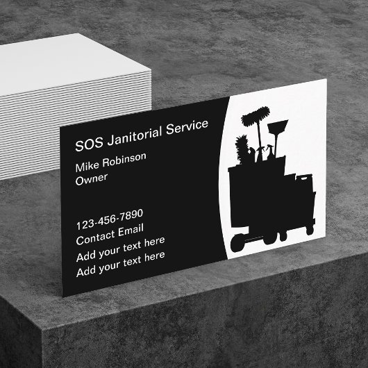 Business Card für Janitorial Clearing Services Visitenkarte