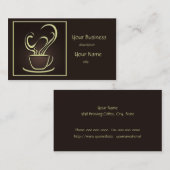 Business Card für Kaffee 2 Visitenkarte (Vorne/Hinten)
