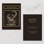 Business Card für Kaffee Visitenkarte (Vorne/Hinten)