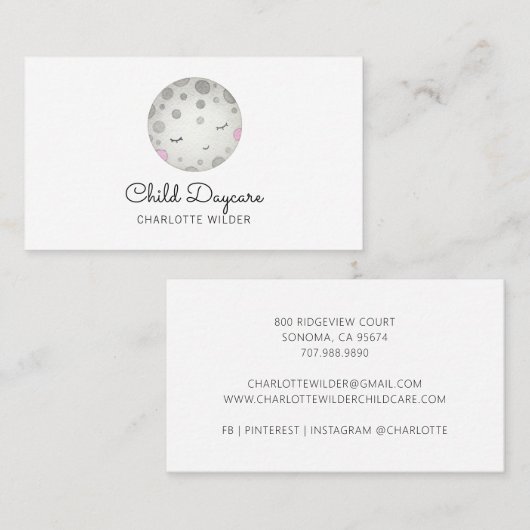 Business Card für Kinder Visitenkarte (Vorne/Hinten)