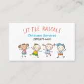 Business Card für Kindertagesstätten Visitenkarte (Vorderseite)