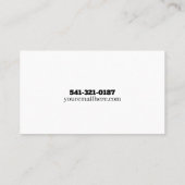 Business Card für Kindertagesstätten Visitenkarte (Rückseite)