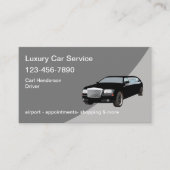 Business Card für Klasse-Uber-Fahrer Visitenkarte (Vorderseite)