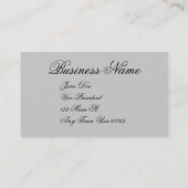 Business Card für klassische Kunstdruckkunst Visitenkarte (Rückseite)
