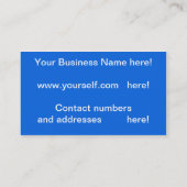 Business Card für Kommunikationssysteme Visitenkarte (Rückseite)