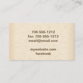 Business Card für Kräuter und Gewürze Visitenkarte (Rückseite)