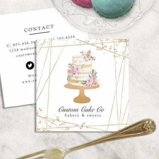 Business Card für kundenspezifische Backwaren Quadratische Visitenkarte