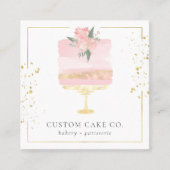 Business Card für kundenspezifische Backwaren Quadratische Visitenkarte (Vorderseite)