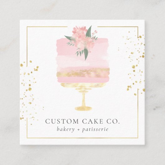 Business Card für kundenspezifische Backwaren Quadratische Visitenkarte (Vorderseite)