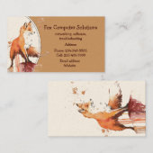 Business Card für kundenspezifische Fox-Computerlö Visitenkarte (Vorne/Hinten)