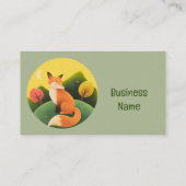 Business Card für kundenspezifische Fox-Computerlö Visitenkarte (Rückseite)