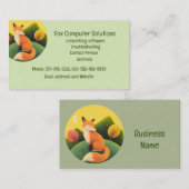 Business Card für kundenspezifische Fox-Computerlö Visitenkarte (Vorne/Hinten)