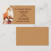 Business Card für kundenspezifische Fox-Computerlö Visitenkarte (Vorne/Hinten)
