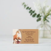 Business Card für kundenspezifische Fox-Computerlö Visitenkarte (Stehend Vorderseite)