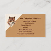 Business Card für kundenspezifische Fox-Computerlö Visitenkarte (Vorderseite)