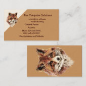 Business Card für kundenspezifische Fox-Computerlö Visitenkarte (Vorne/Hinten)