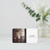 Business Card für Lebensmittel und Getränke Visitenkarte (Stehend Vorderseite)