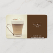 Business Card für Lebensmittel und Getränke Visitenkarte (Rückseite)