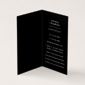 Business Card für lila und goldene Leinenstoffe Visitenkarten (Innenseite)