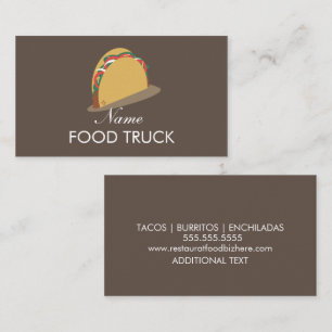Business Card für LKW-Taco-Logo Visitenkarte