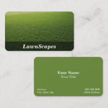 Business Card für Mäher- und Lawn Care Services