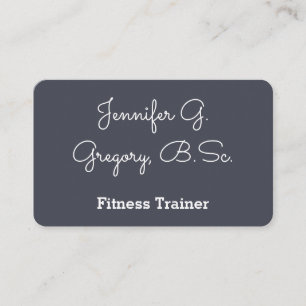 Business Card für minimale und saubere Fitness-Tr Visitenkarte