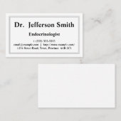Business Card für Minimalistisch- und Basiswissens Visitenkarte (Vorne/Hinten)