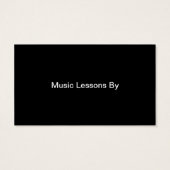 Business Card für Mitarbeiter, Clef und Ledger Mus (Rückseite)