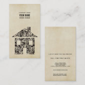 Business Card für moderne Bauvorlagenbauweise Visitenkarte (Vorne/Hinten)