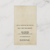 Business Card für moderne Bauvorlagenbauweise Visitenkarte (Rückseite)