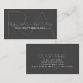 Business Card für moderne Berufliche Architektur Visitenkarte (Vorne/Hinten)