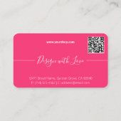 Business Card für moderne Blume Visitenkarte (Rückseite)