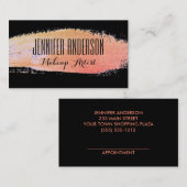 Business Card für moderne Makeup-Künstler Terminkarte (Vorne/Hinten)