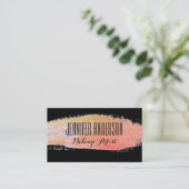 Business Card für moderne Makeup-Künstler Terminkarte (Stehend Vorderseite)