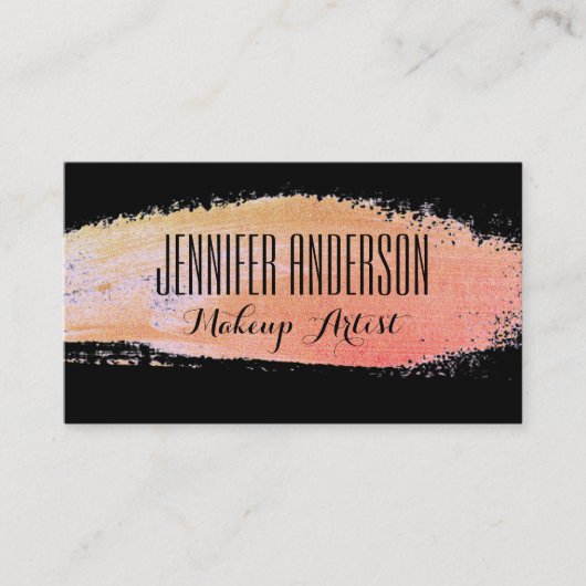 Business Card für moderne Makeup-Künstler Terminkarte (Vorderseite)
