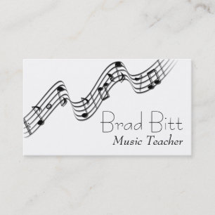 Business Card für moderne Musiklehrer Visitenkarte