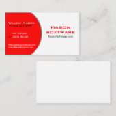 Business Card für moderne Red & White Technologie Visitenkarte (Vorne/Hinten)