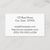 Business Card für moderne und Schlichte Ärzte Visitenkarte (Rückseite)