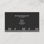Business Card für Music & Sound Engineer Visitenkarte (Vorderseite)