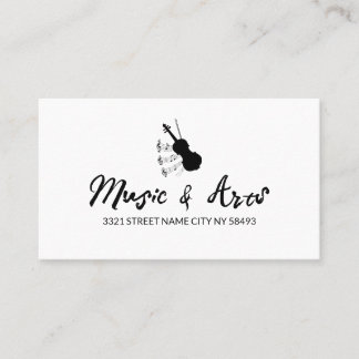 Business Card für Music Studio Instructor Visitenkarte